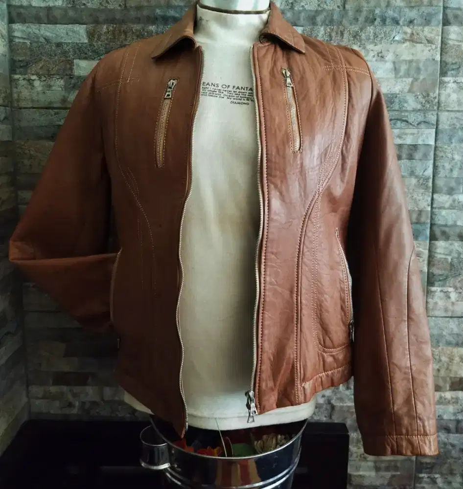 JAKET ASLI FUL KULIT DOMBA, M, Elegan, Lentur,Eksklusif, Cakep, Nyaman