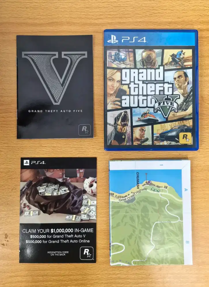 BD PS4 GTA V mulus dan komplit