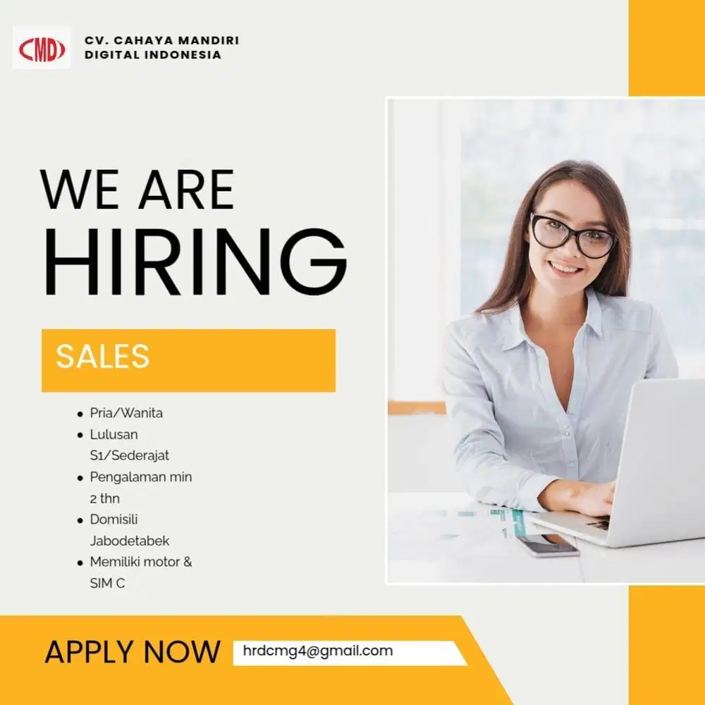JADILAH TIM SALES UNGGULAN DI CV. CAHAYA MANDIRI DIGITAL INDONESIA