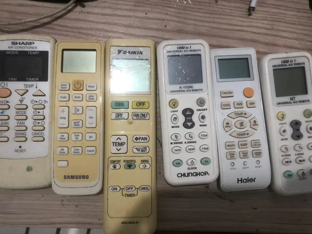 Remote AC Daikin , sharp , samsung , Haier , Universal , LG , Toshiba