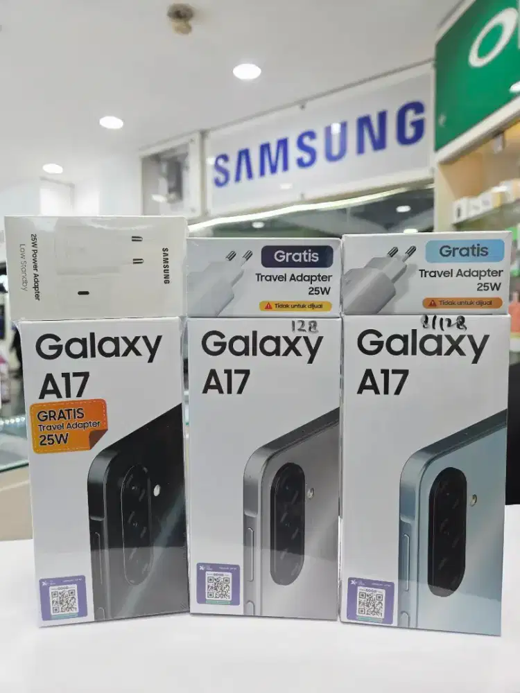 Samsung A17 lte 8+8/128 Baru Free temperd silicon