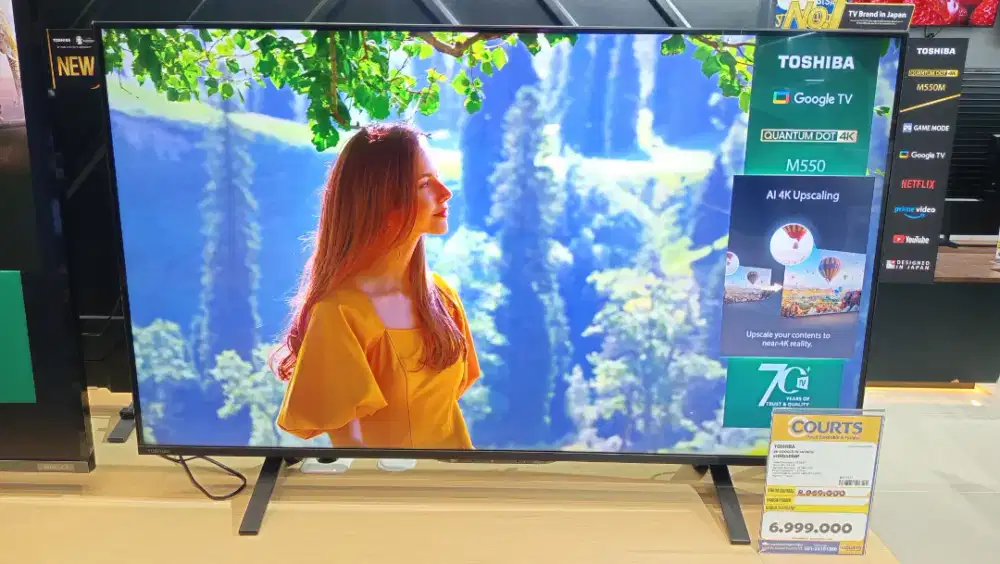 TOSHIBA 4K GOOGLE TV 50 INCH 50M550MP