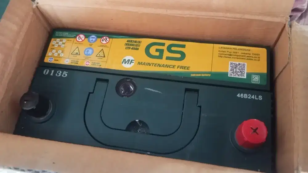 Accu aki baru ns60LS 45ah GS Astra mf kering utk hrv wuling innova dll