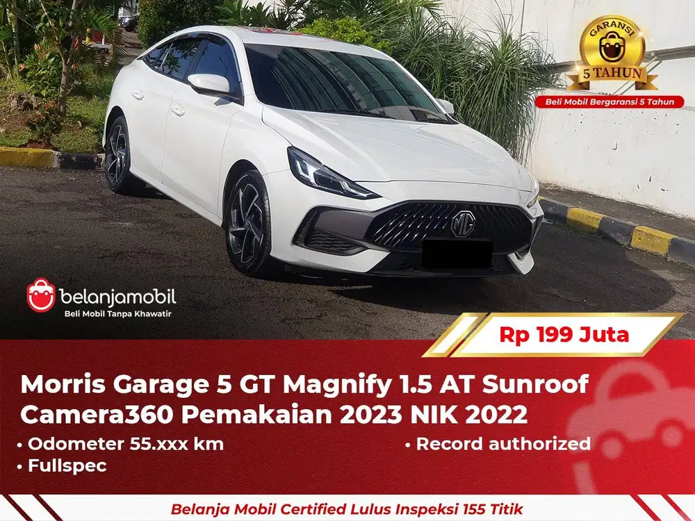 [ GARANSI 5TH ] Morris Garage MG 5 GT Magnify 1.5 Fullspec 2022/2023