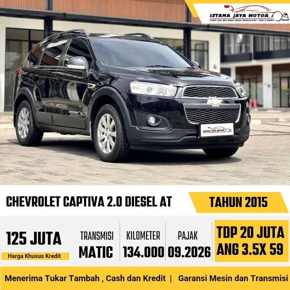 CHEVROLET CAPTIVA 2.0 DIESEL AT 2015 HITAM