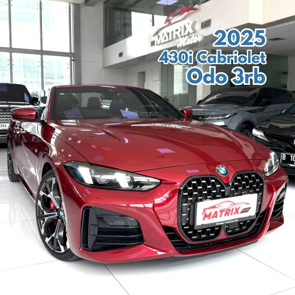BMW 430i Cabriolet 2025 NIK 2024 New Model Red on Black Merah 430 i