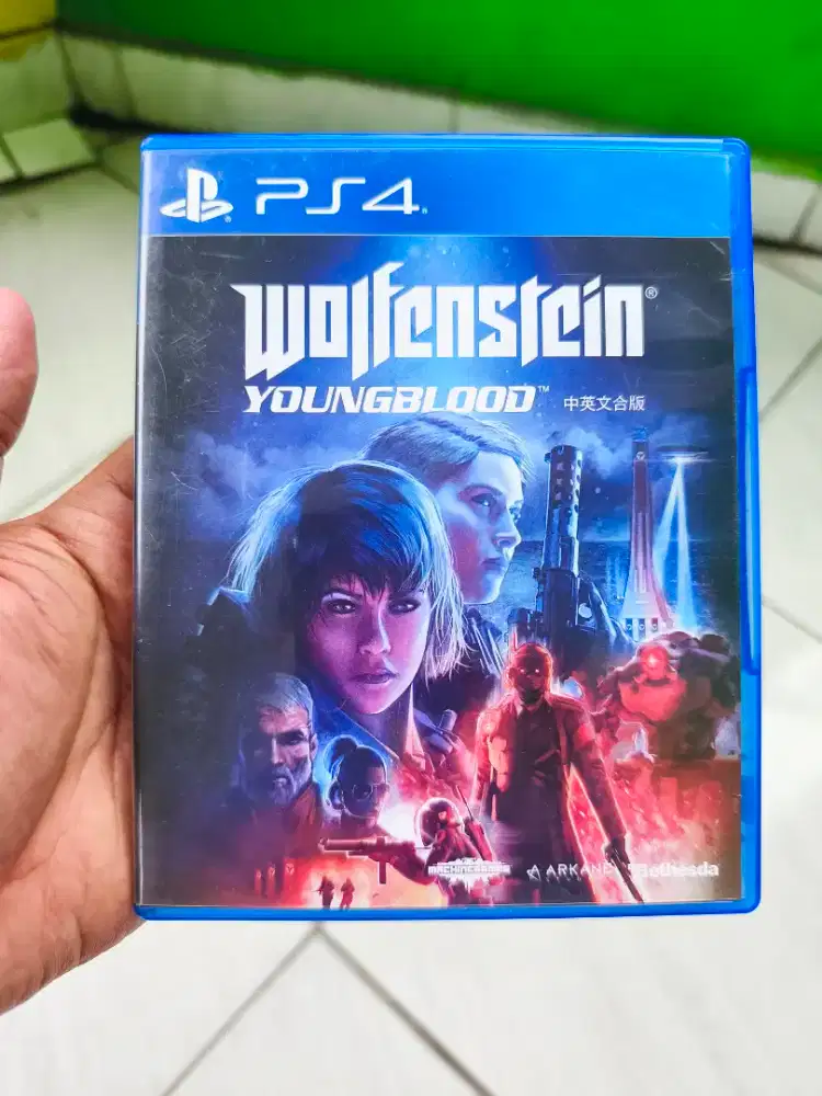 Kaset BD Playstation 4 PS4 Wolfenstein Young blood