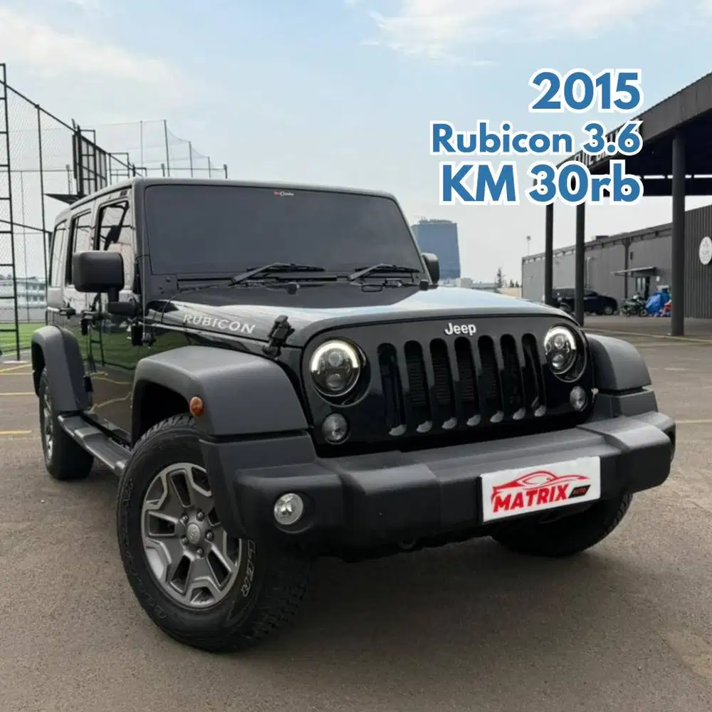 Jeep Rubicon 3.6 AT 2015 NIK 2014 Black on Brown Hitam Pentastar