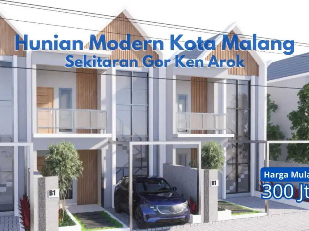 Jual Rumah Malang Hanya 1 Unit! Rumah Aman & Tenang, Belakang GOR Ken Arok, Pusat Kota Terjangkau.
