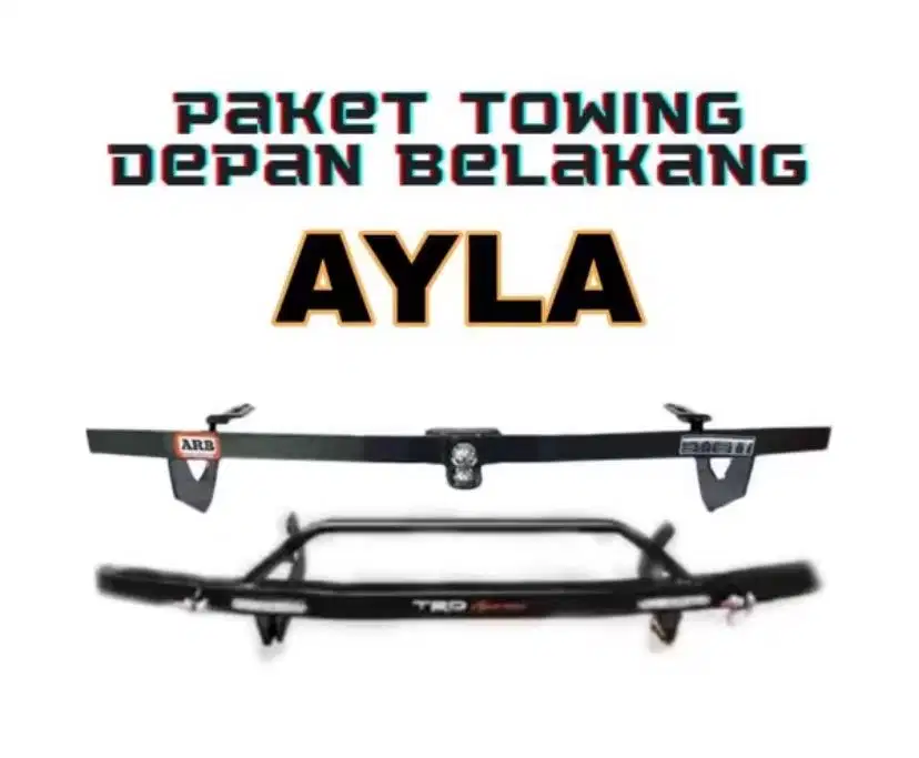 paket towing ayla/agya depan belakang original