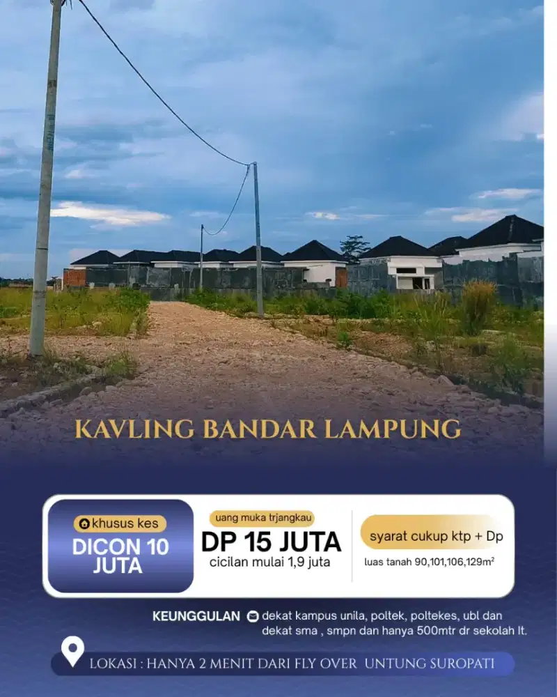 Tanah kapling murah siap bangun