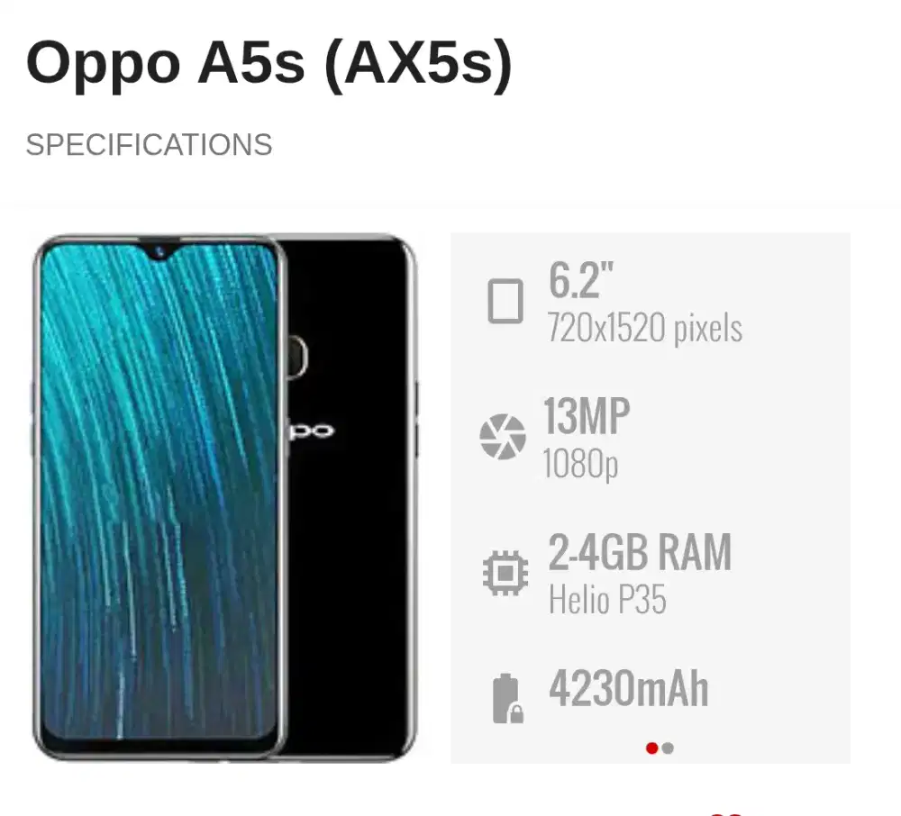 Oppo A5s 3/32 Mulus Nett 500rb Passs. Lok Kalimalang