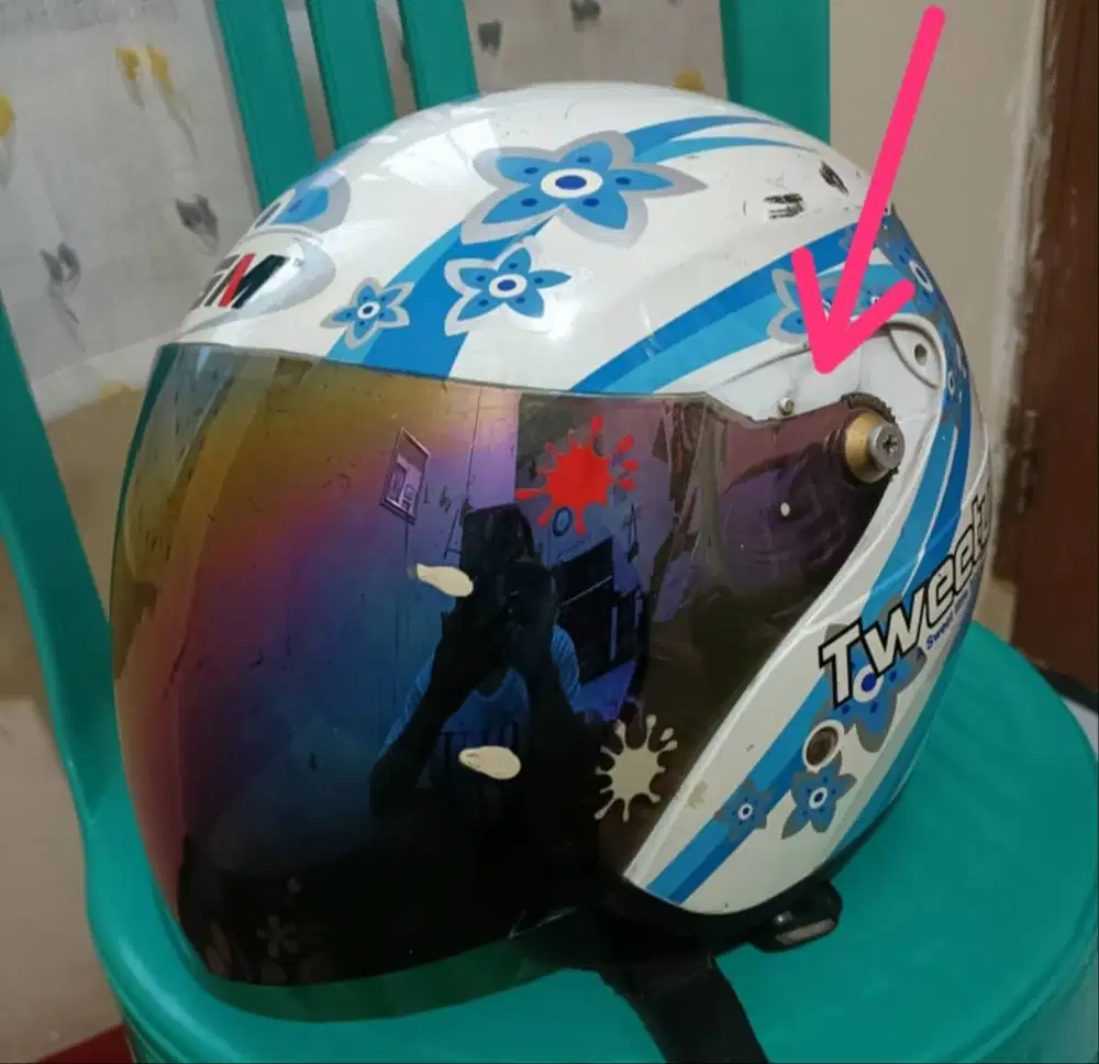 jual helm merk GM evolution size M