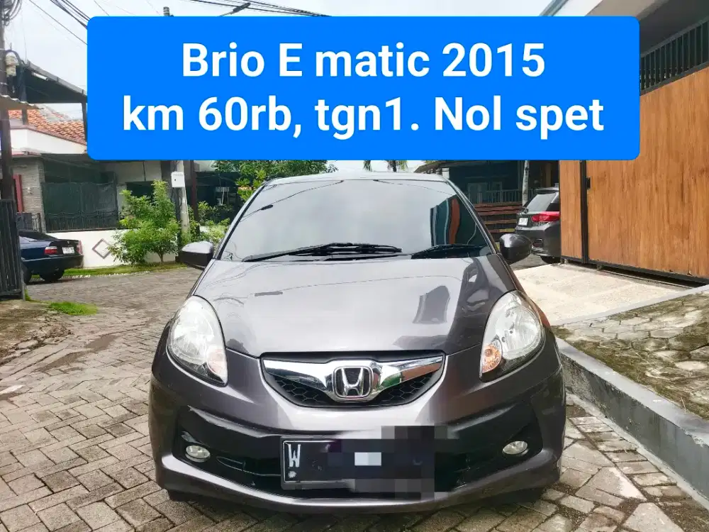 Brio E matic 2015,tgn1, pjk baru, low km. Full ori. Nyacat kualat