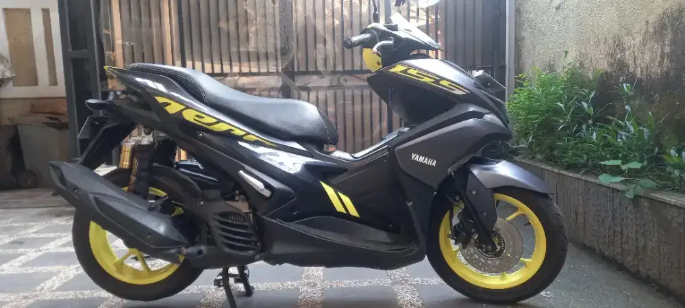 Yamaha Aerox 2020 Black Yellow Ori Gress