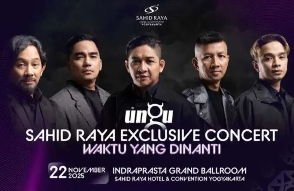 Tiket Konser UNGU Sahid Hotel 22 Nov 2025