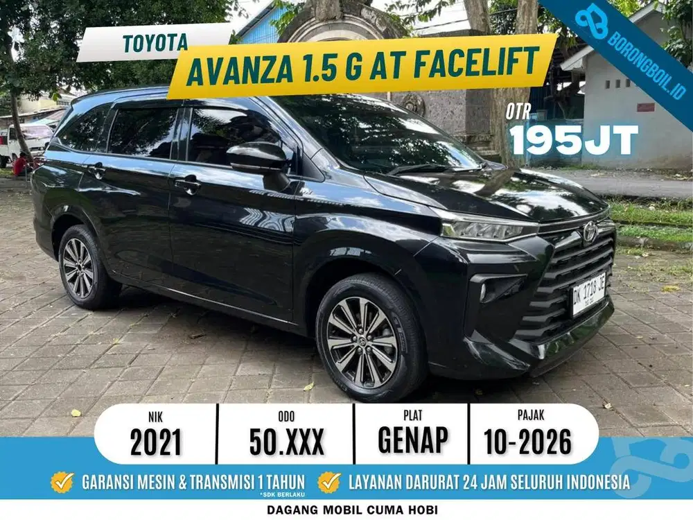 TERMURAH! AVANZA 1.5 G FACELIFT AT 2021 LOW KM