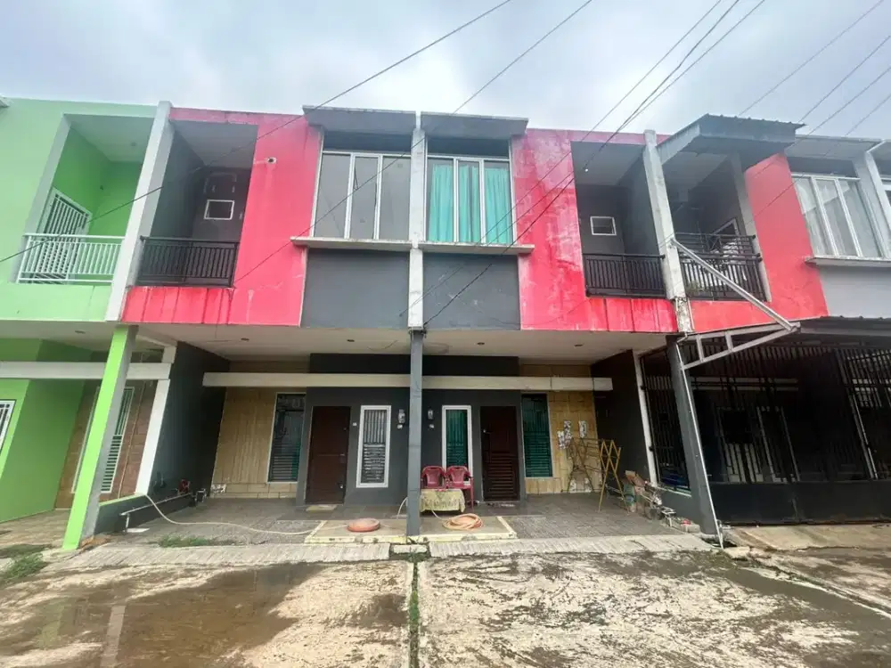 Di jual Town house gandeng di wilayah ramai penduduk sapta marga Palembang