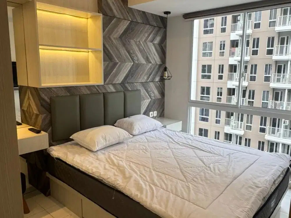 DISEWA APARTEMEN PIK2 TOKYO RIVERSIDE 2BR 36M2 FURNISHED VIEW POOL