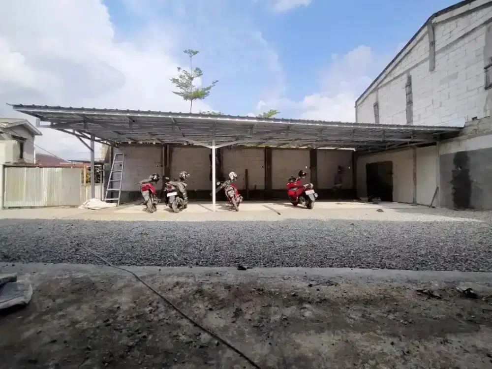 pemasangan atap kanopi baja ringan