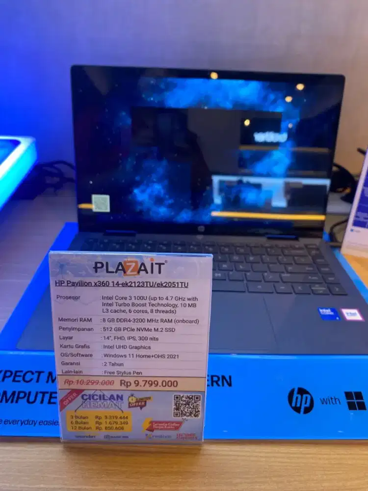 Kredit laptop HP modal ktp