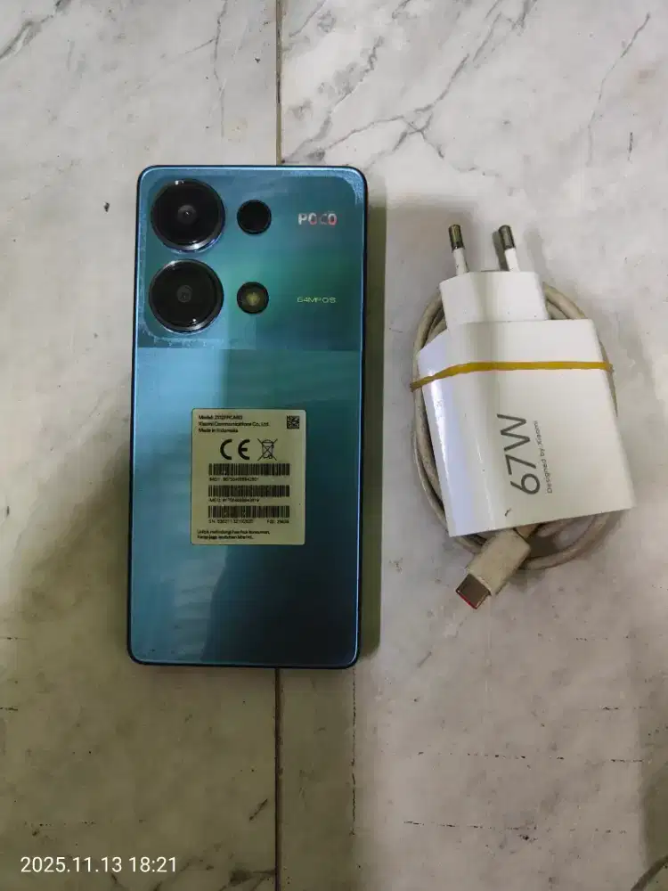 Poco m6 pro ram 8/256 hp chager halal no minus