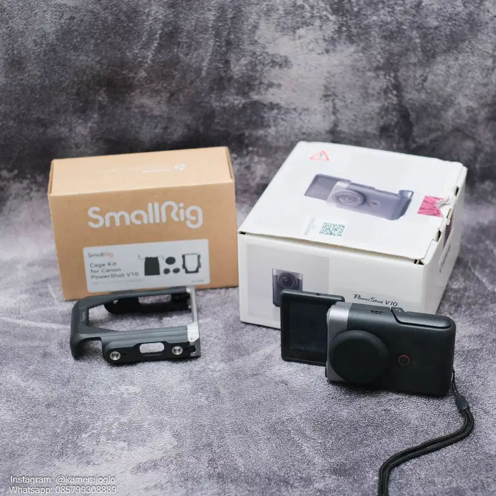 jual kamera canon powershoot v10 bagus like new murah