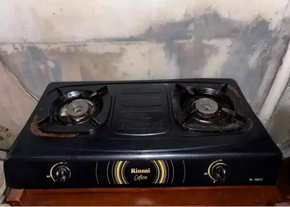 KOMPOR GAS RINNAI CEFLON + 1 TABUNG GAS 12KG