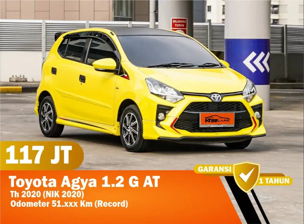DP 10jt (Bergaransi) - TOYOTA AGYA 1.2 G AT 2020
