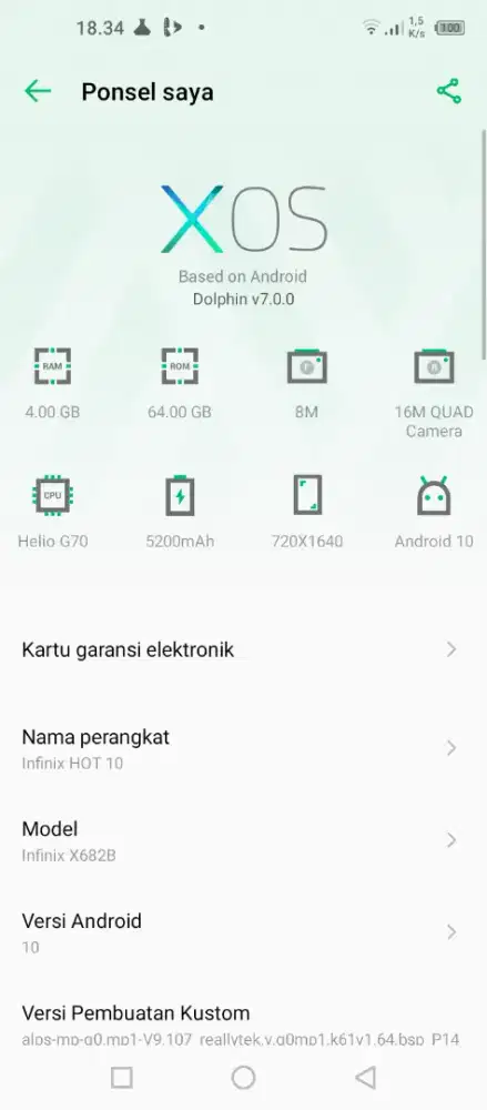 Jual Ana infinix hot play 10bramb4/64gb