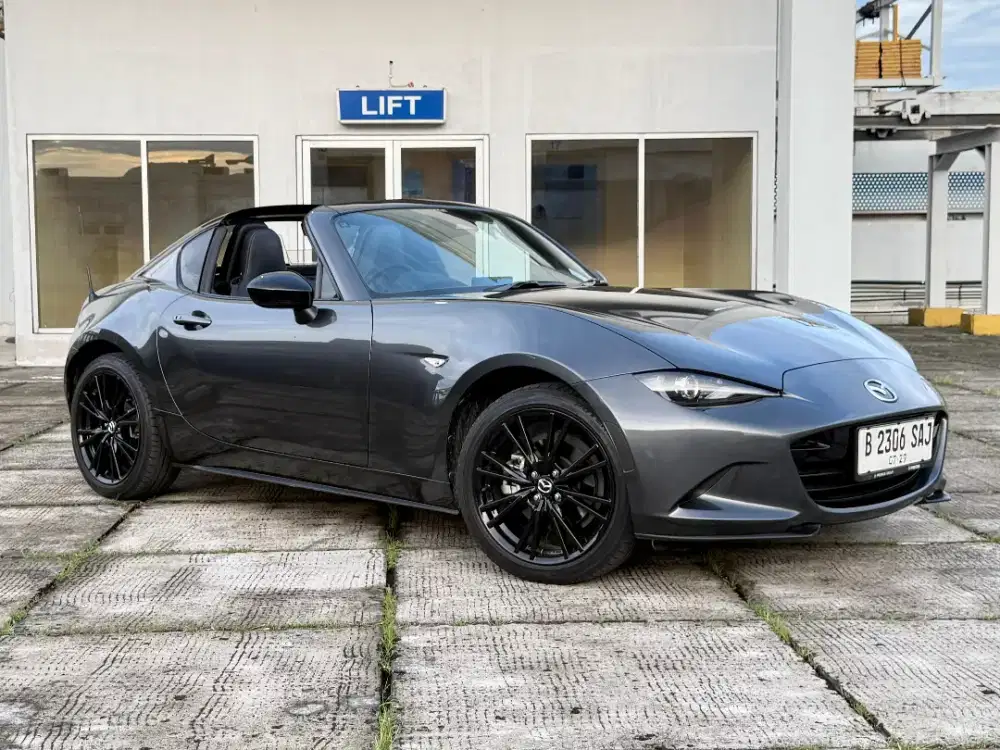 (km 7rb)Mazda MX5. 2.0 AT. Skyactive G. Cabriole. Tahun 2024. Abu abu.
