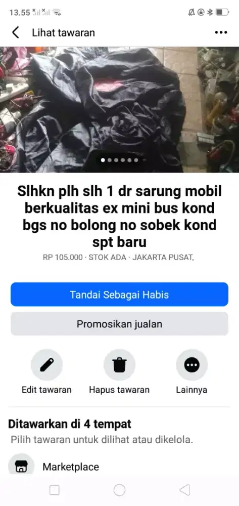Slhkn plh slh 1 dr sarung mobil berkualitas kond spt baru se lg ada