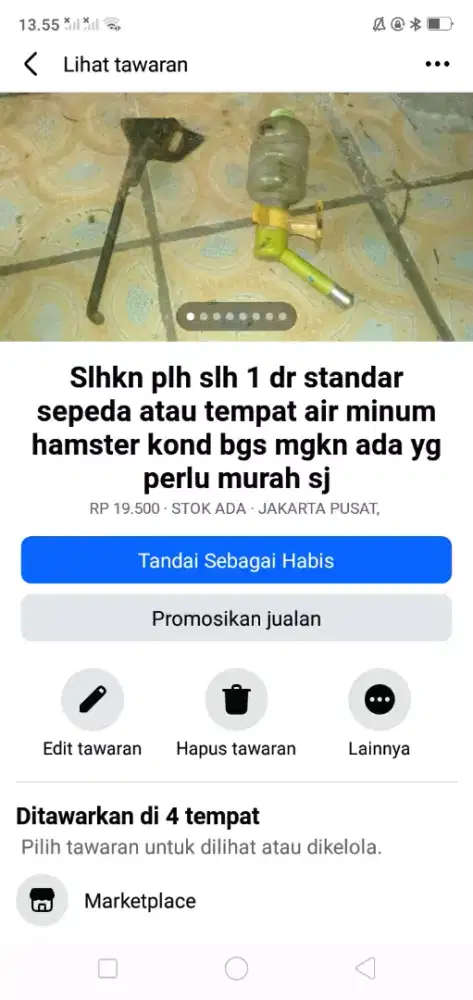 Slhkn plh slh 1 dr standar sepeda atau sblh nya hrg murah sj cpt dpt