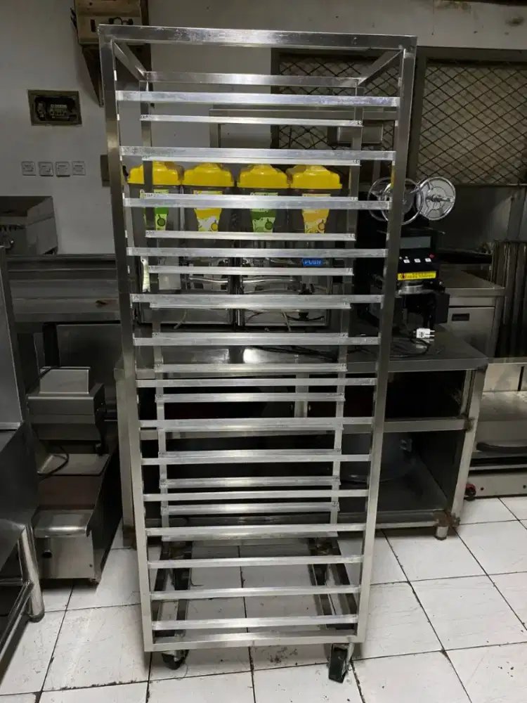 Stainless Troli 14 tray