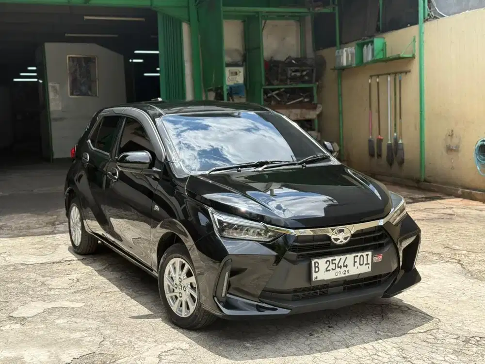 (Cash) Agya 1.2 G CVT 2024 Hitam Pajak9/25 Km15rb Asli Record