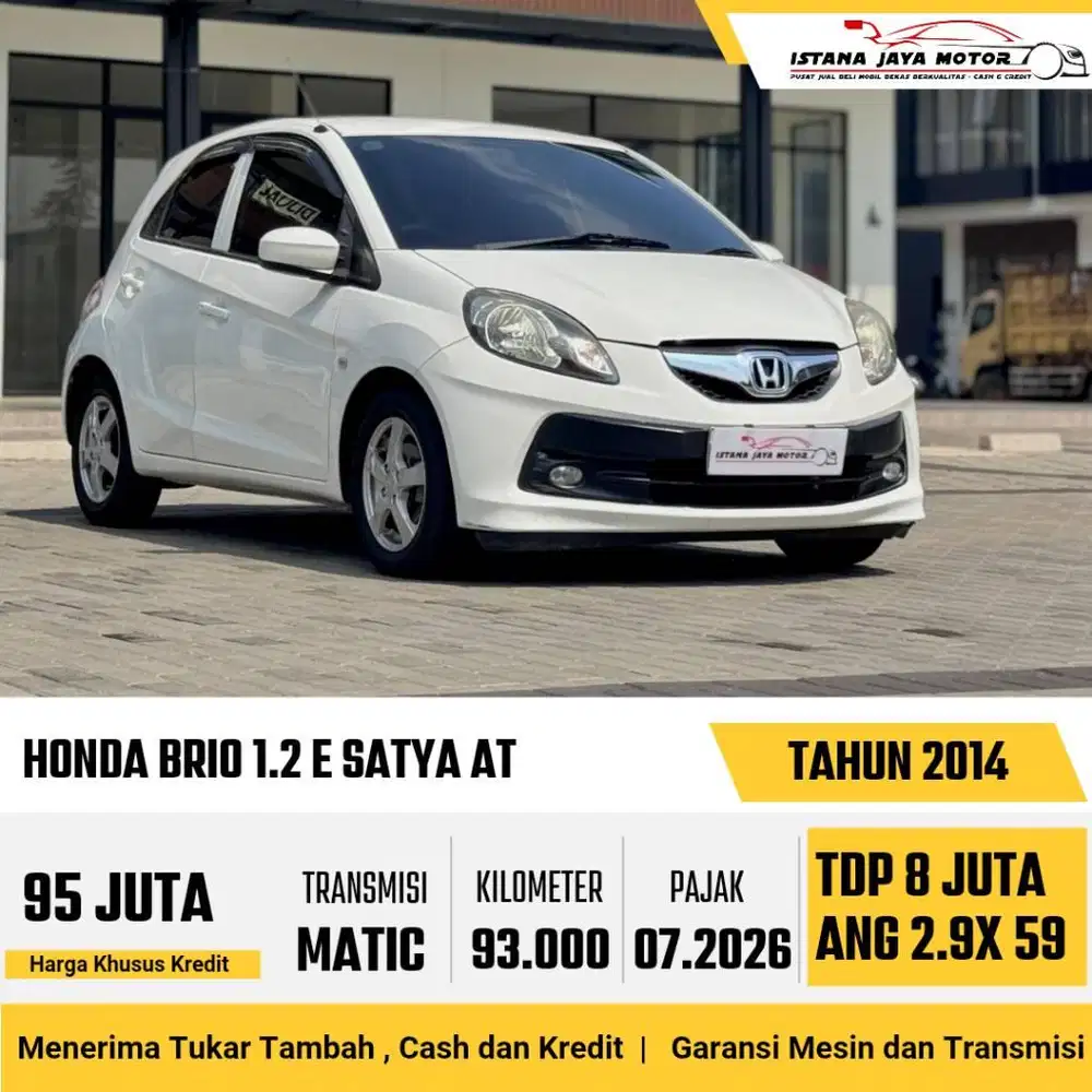 HONDA BRIO 1.2 E SATYA AT 2014 PUTIH