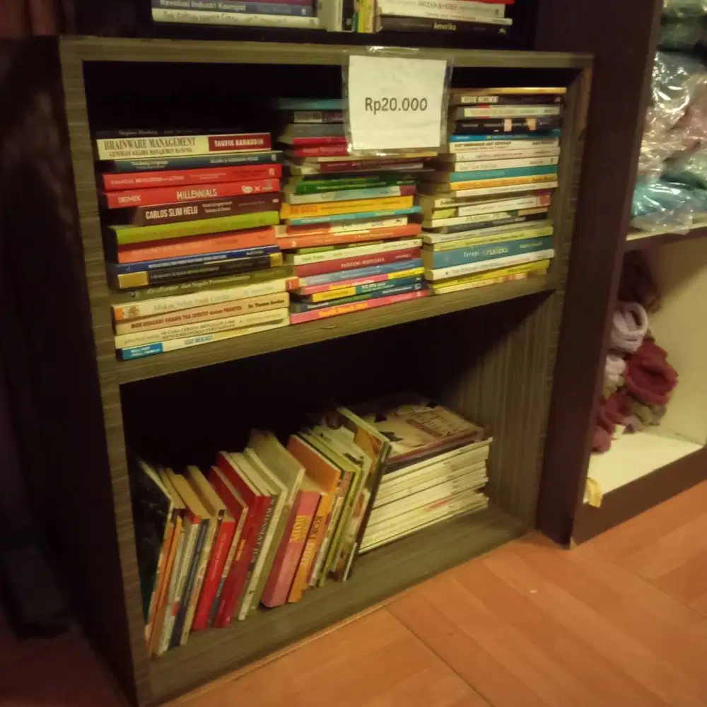 Rak kayu 2 baris 73x34x80cm