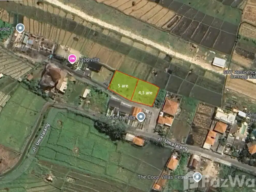 Land for sale in Mengwi, Bali