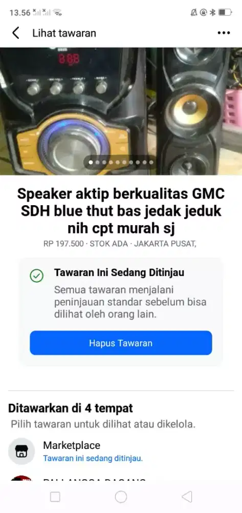 Speaker aktip berkualitas kond normal SDH bluthut cpt murah sj deh