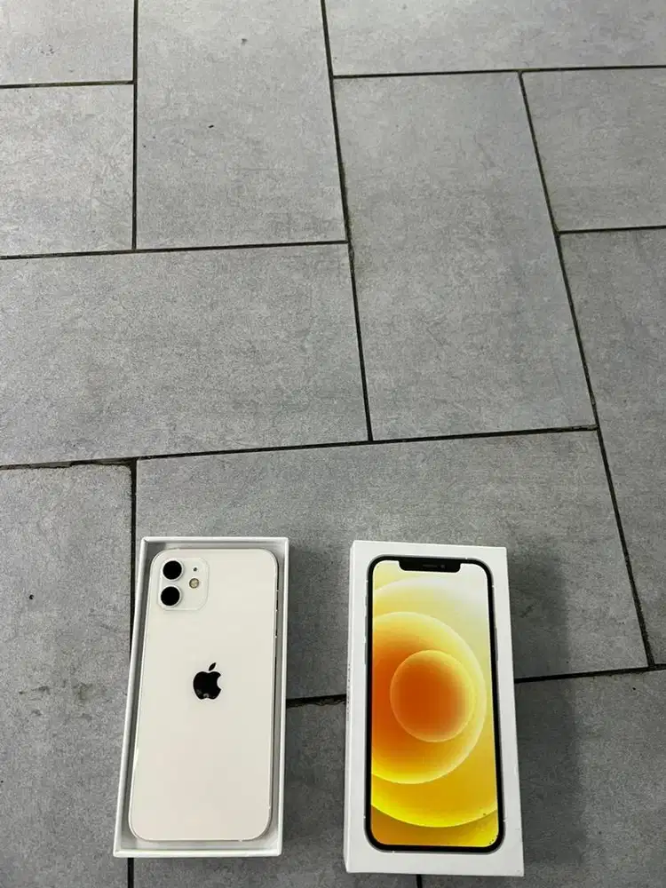 iphone 12 128gb suka  putih baru