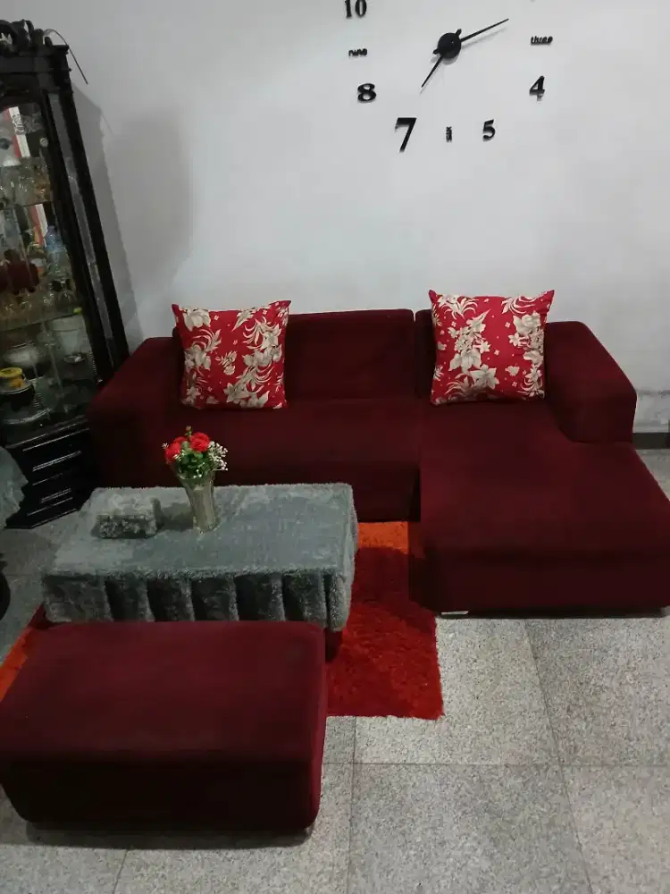 Dijual cepat sofa L jumbo