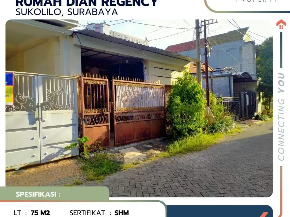 Rumah Di Sukolilo Dian Regency Surabaya Siap Huni Dan Terawat