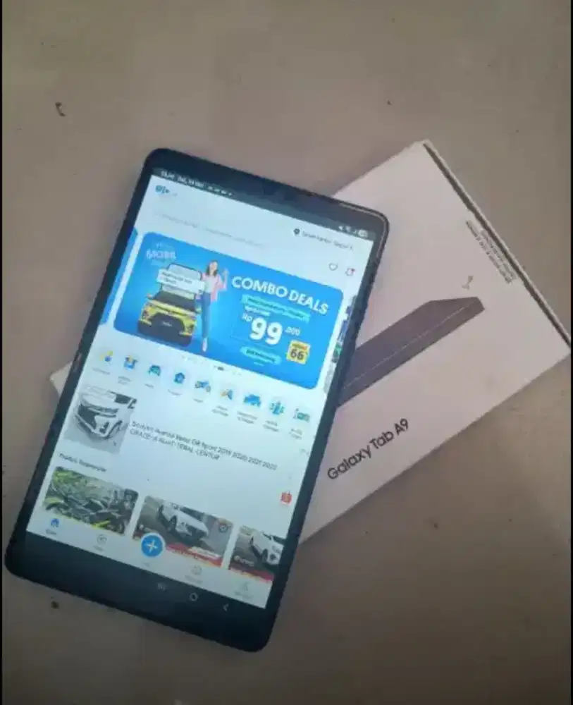 Tablet samsung a9 lte 4/64gb msh ada garansi