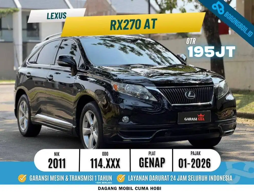 TERMURAH!!LEXSUS RX270 2.7 AT 2011 SIAP PAKAI