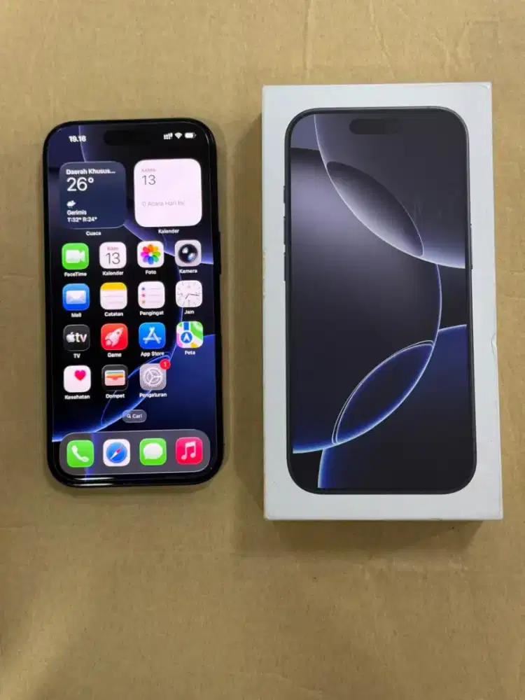 Iphone 16 Pro 512GB Dual Nano Sim Fullset Mulus Inter Bea Cukai