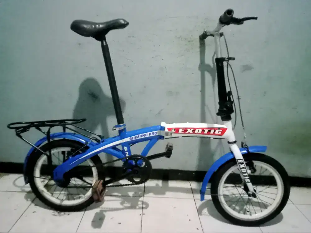 Dijual sepeda lipat ukuran 16 merek EXOTIC