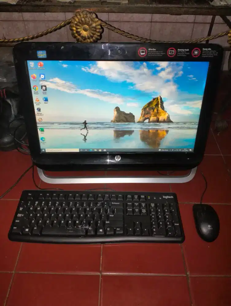 PC All In One HP Core i5 Ram 8Gb SSD 128Gb + HDD 500Gb Win 10 Led 20