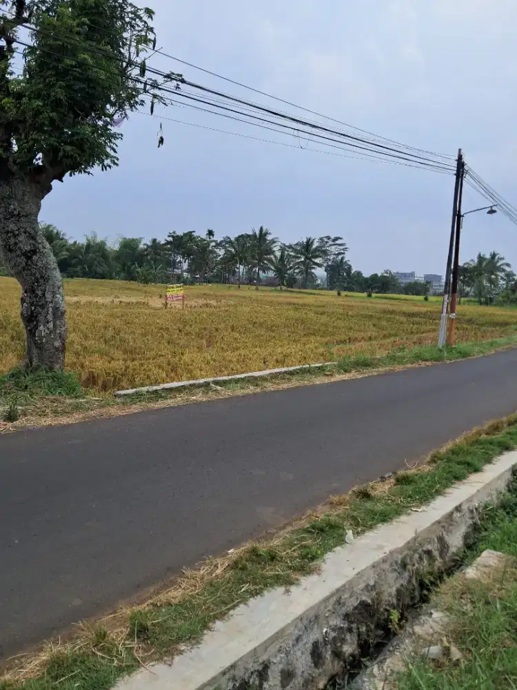 Dijual Tanah nol jln aspal, SHM, luas 3200m2 cocok utk, resto, cafe