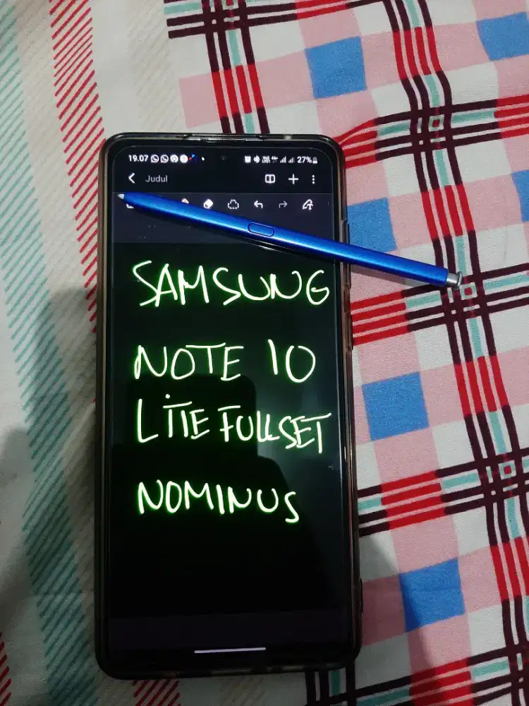 SAMSUNG NOTE 10 LITE SEIN
RAM 8+8/128GB
FULLSET NOMINUS TT / BT AJUKAN