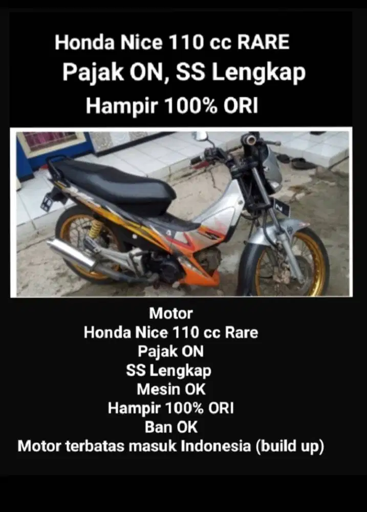 Honda Nice 110 cc RARE Limited edition BU Thailand
